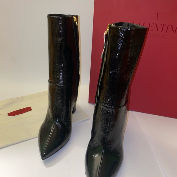 40 VALENTINO GARAVANI High Shine 110mm Ank… - Picture 2 of 13